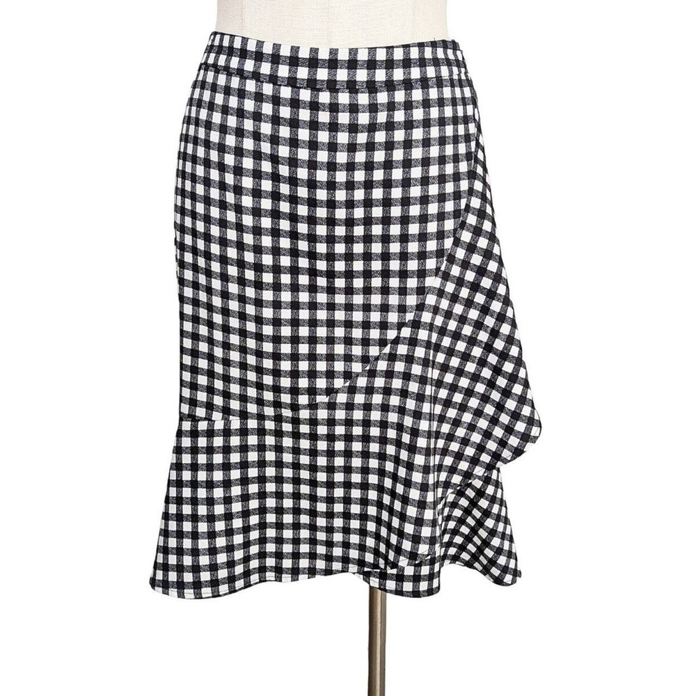 Banana Republic Checkered Midi Skirt - Picture 2 of 6
